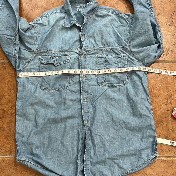 Calvin Klein Denim button down shirt - Picture 7 of 8